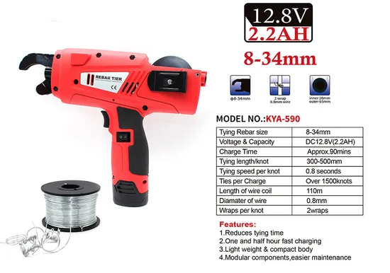 Herramienta Automática para Atar Barras de Refuerzo 590 para Construcción
